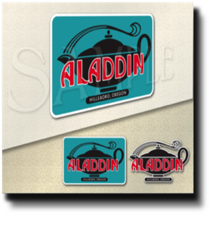 Early Aladdin Travel Trailer Decal
